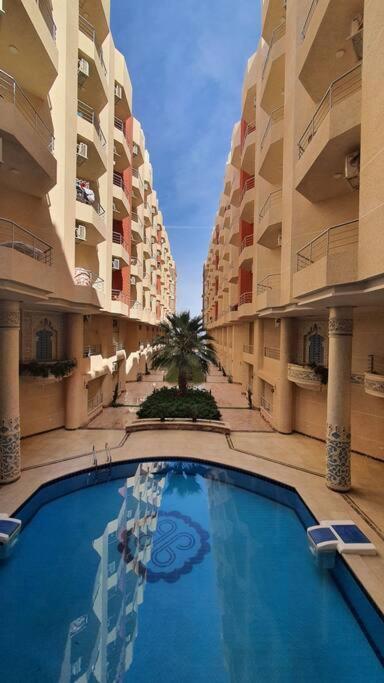 Casablanca Beach Direct Sea View Tow Bedroom Apartment Hurghada Bagian luar foto