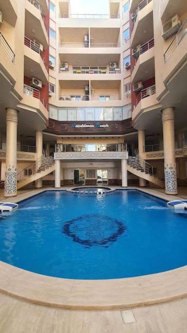 Casablanca Beach Direct Sea View Tow Bedroom Apartment Hurghada Bagian luar foto