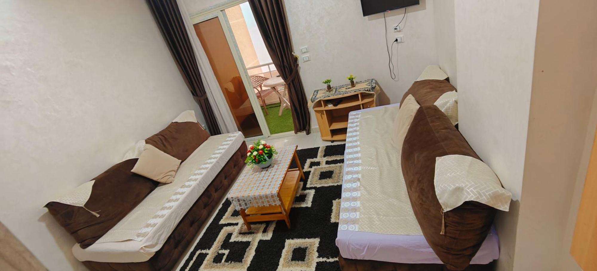 Casablanca Beach Direct Sea View Tow Bedroom Apartment Hurghada Bagian luar foto