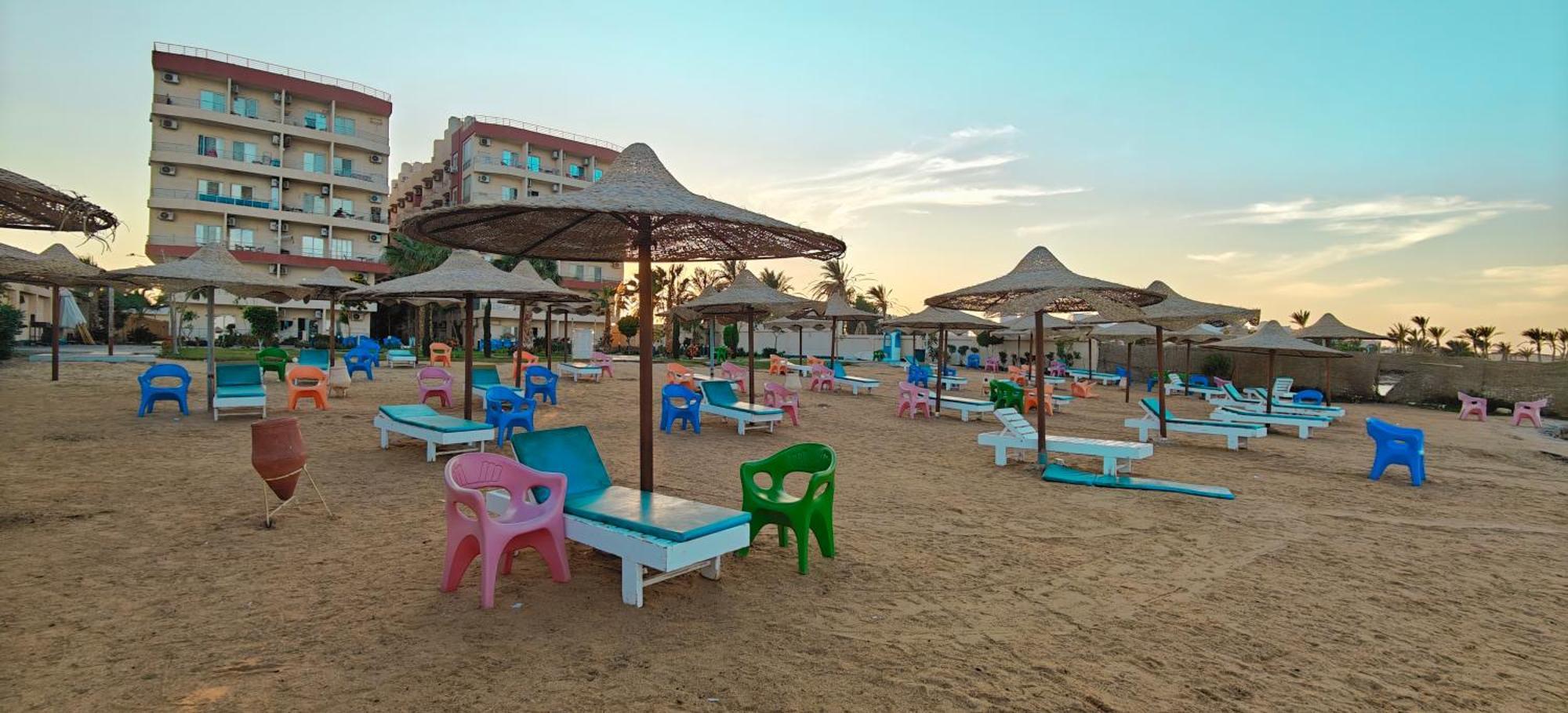 Casablanca Beach Direct Sea View Tow Bedroom Apartment Hurghada Ruang foto